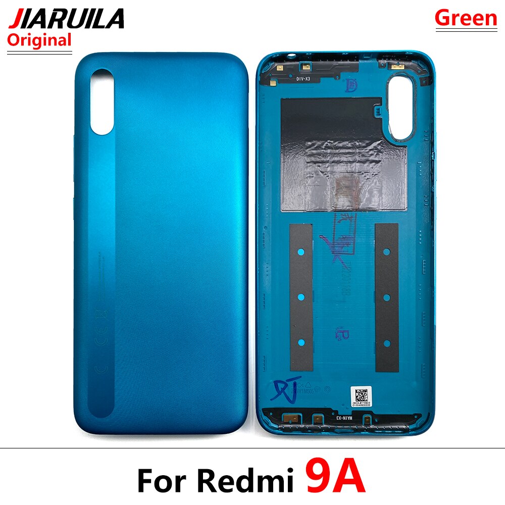 Original Battery Back Cover Rear Door Housing Case Replacement With Volume Power Button Side Key For Xiaomi Redmi 9A 9T 9C 9