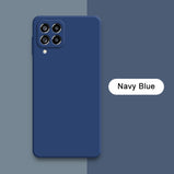 Official Square Liquid Silicone Case for Samsung Galaxy M33 M53 Global Version Soft Phone Back Cover M 33 53 5G Waterproof Funda