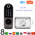 Tuya Wifi Smart Door Lock APP Remote Control TTlock Bluetooth Fingerprint Biometric Digital Passcode Card Rim Electronic Lock