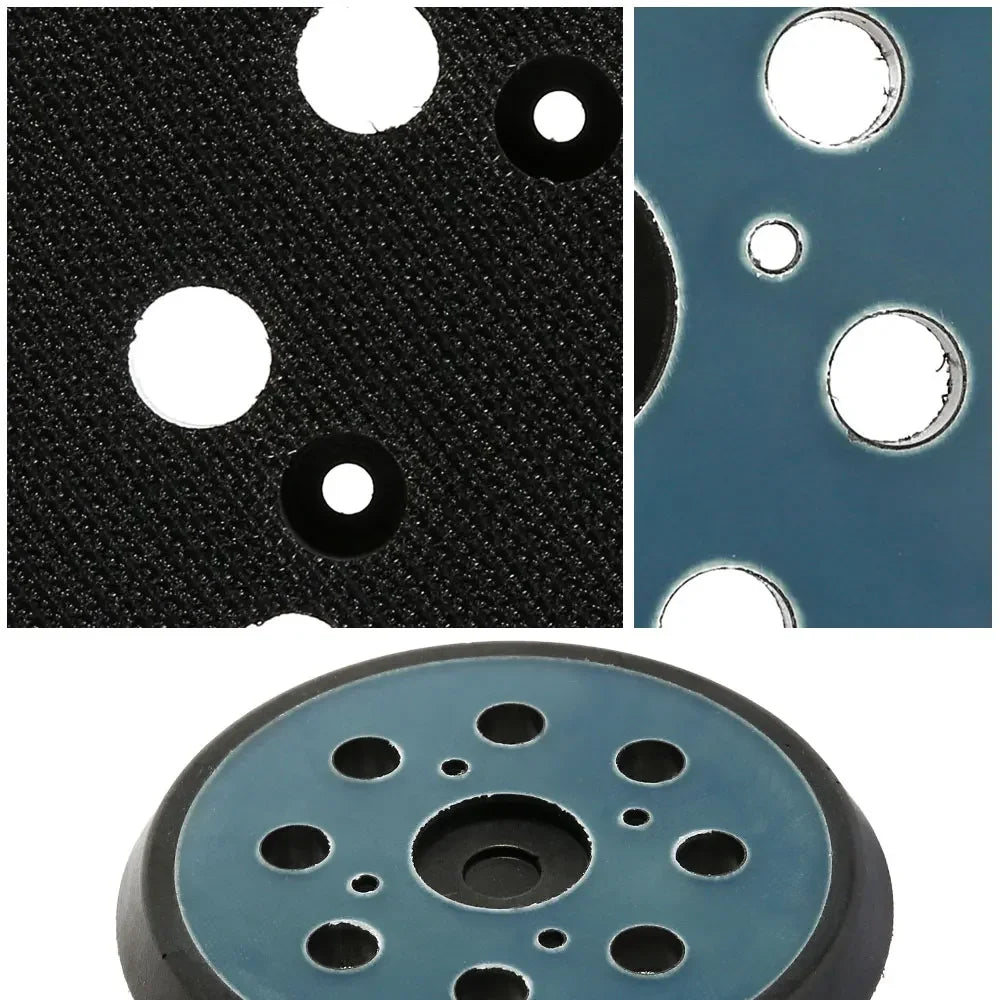 5Inch 8 Holes Hook And Loop Sanding Backing Pad Electric Makita Orbital Sander Disk Discs Compatible With Sander Polisher Tool