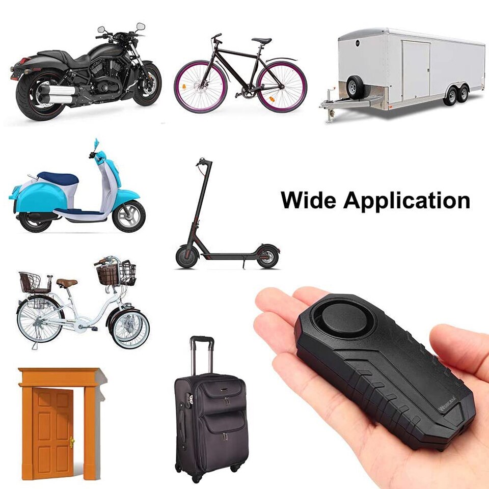 Camaroca Wireless Bike Alarm Remote Control Waterproof Electric Motorcycle Scooter Bicycle Security Protection Anti theft Alarm