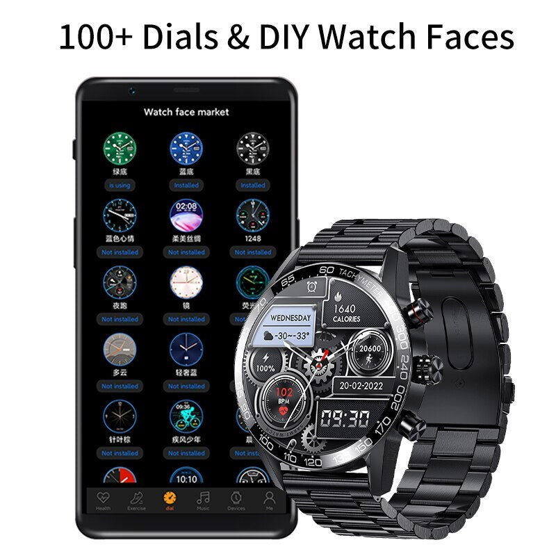 2023 LIGE Smart Watches For Men Smart Watch Bluetooth Call Smartwatch Fashion Business Clock New Smartband Man Fitness Tracker