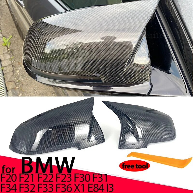Real carbon fiber Side Mirror cover Cap Replacement for BMW Series 1 2 3 4 X M 220i 328i 420i F20 F21 F22 F23 F30 F32 F33 F36 X1