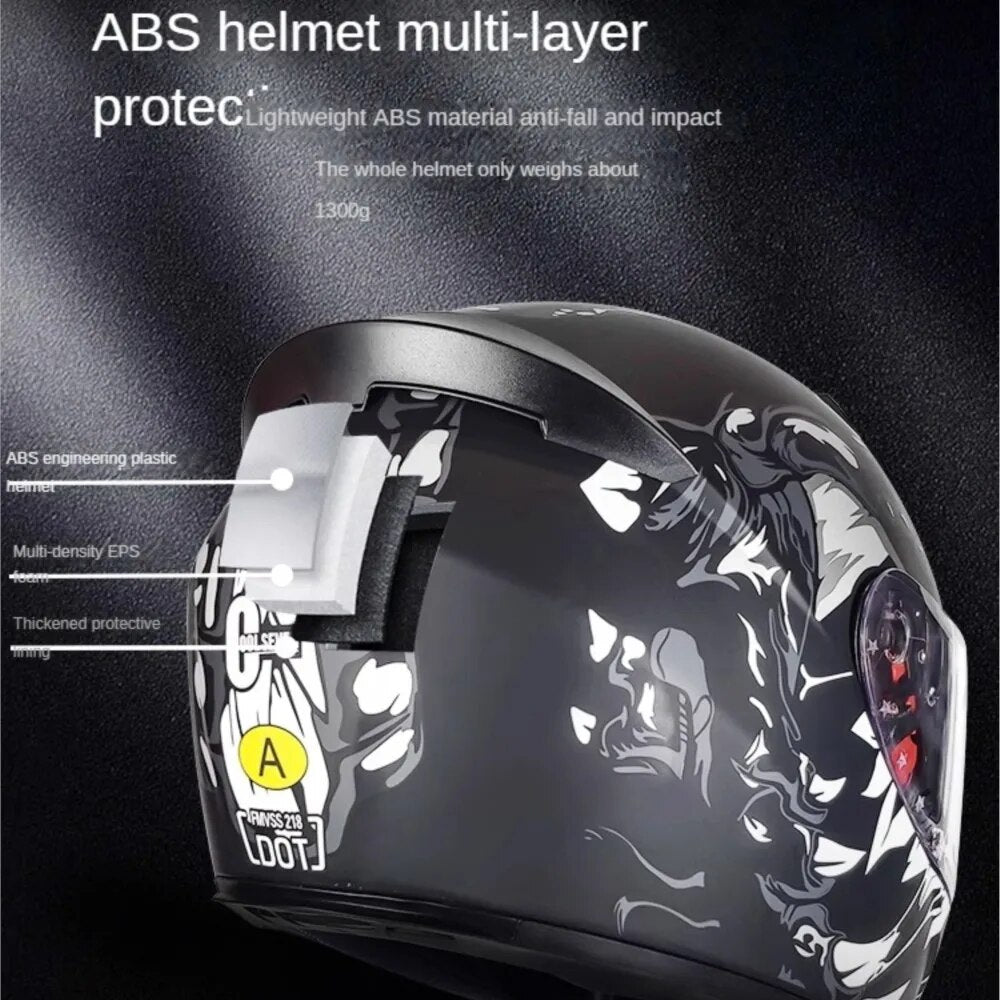 Motorcycle Helmet DOT Certification Motocross Casco Moto Cycling Helmet Full Face Capacete De Moto Off-road Helmet Four Seasons