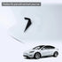 For Model Y 2022 2023 3Pcs Front Rear Trunk Styling Logo Emblem Matte Black Paste Car Accessories Twobarrels Tesla Logo