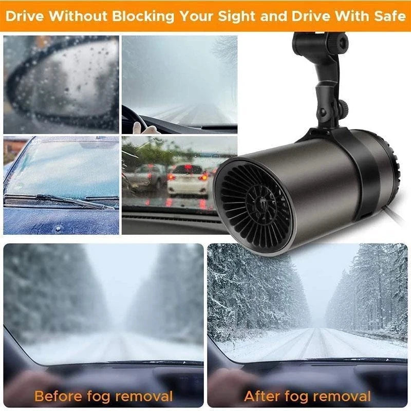 12V Heater for Auto Car Heater Cup Shape Car Warm Air Blower Electric Fan Windshield Defogging Demister Defroster Portable Car