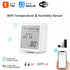 LCD Screen Wireless Tuya Smart Temperature and Humidity Sensor Voice Control Thermometer Detector Temperature Humidity Sensor
