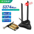 EDUP WiFi6E Intel AX210 PCIE WiFi Adapter 5374Mbps Bluetooth5.3 WiFi Network Card 2.4G/5G/6GHz PCI Express 802.11AX with MU-MIMO