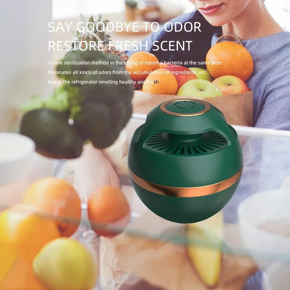 Refrigerator Ozone Deodorizer Strong Sterilization Disinfection Household Kitchen Tool Keeping Fresh Air Purifier For Car Home