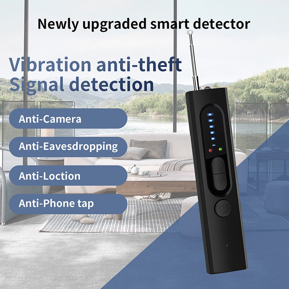 Full Wireless Range Camera Mini Finder Anti Spy Bug Listening Device GPS Tracker RF Signal Scanner For Home Office Travel