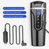 Car Heating Cup 450ML 12V/24V Electric Kettle 304 Stainless Steel Portable Heat Water Bottle Preservation LCD Display Warmer Mug