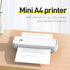 A40 Portable Thermal Printer A4 Paper Photo Printer USB Bluetooth Direct Transfer Wireless Mobile Phone Printer for IOS Android
