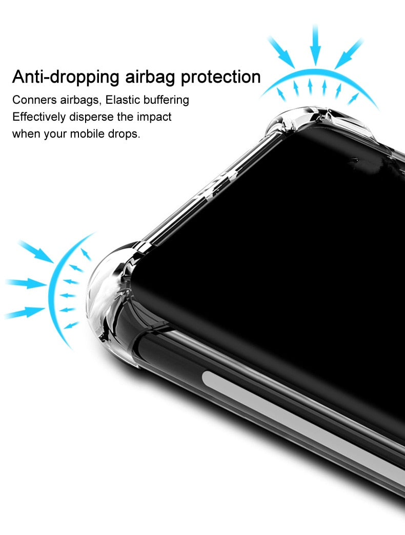 Airbag Shockproof Case For Meizu 20 Meizu20 5G Clear Silicone TPU Transparent Back Cover Soft Case for Meizu 20 Meizu20 5G