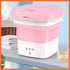 Mini Folding Washing Machine With Dryer Bucket Portable Washing For Socks Underwear Mini Washing Machine With Drying Centrifuge