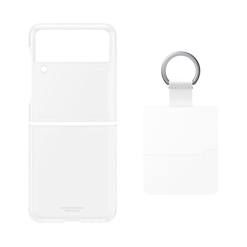 Original Samsung Z Flip3 5G Silicone With Ring Case For Samsung Galaxy Z Flip 3 Phone Cover Clear Cases, EF-PF711