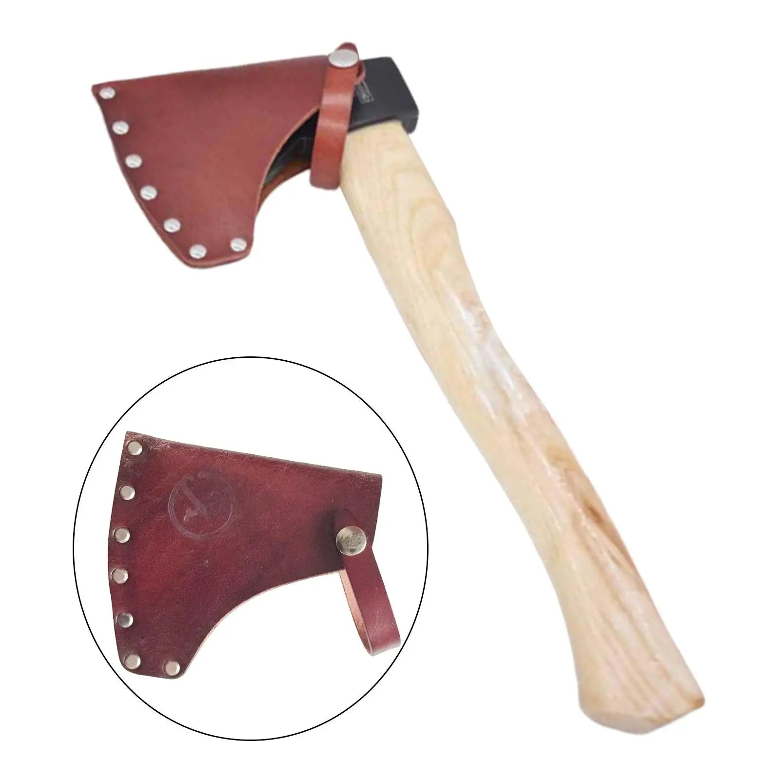 Hunting Leather Axe Protective Cover Holster Axe Scabbard Outdoor Survival Hatchet Axe Sheath Camping Blade Cover Protector Tool