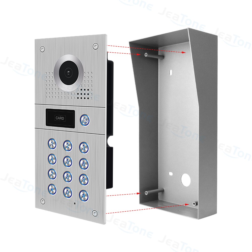 Jeatone Video Doorbell 84218 Iron Box (Surface) Adapts to Surface Mounting with Protective