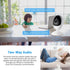 180 Degree Panoramic Camera Wide Angle 1.44mm Fisheye 1080P Indoor Two Way Audio Day and Night Vision ICSEE APP WiFi CCTV Camera