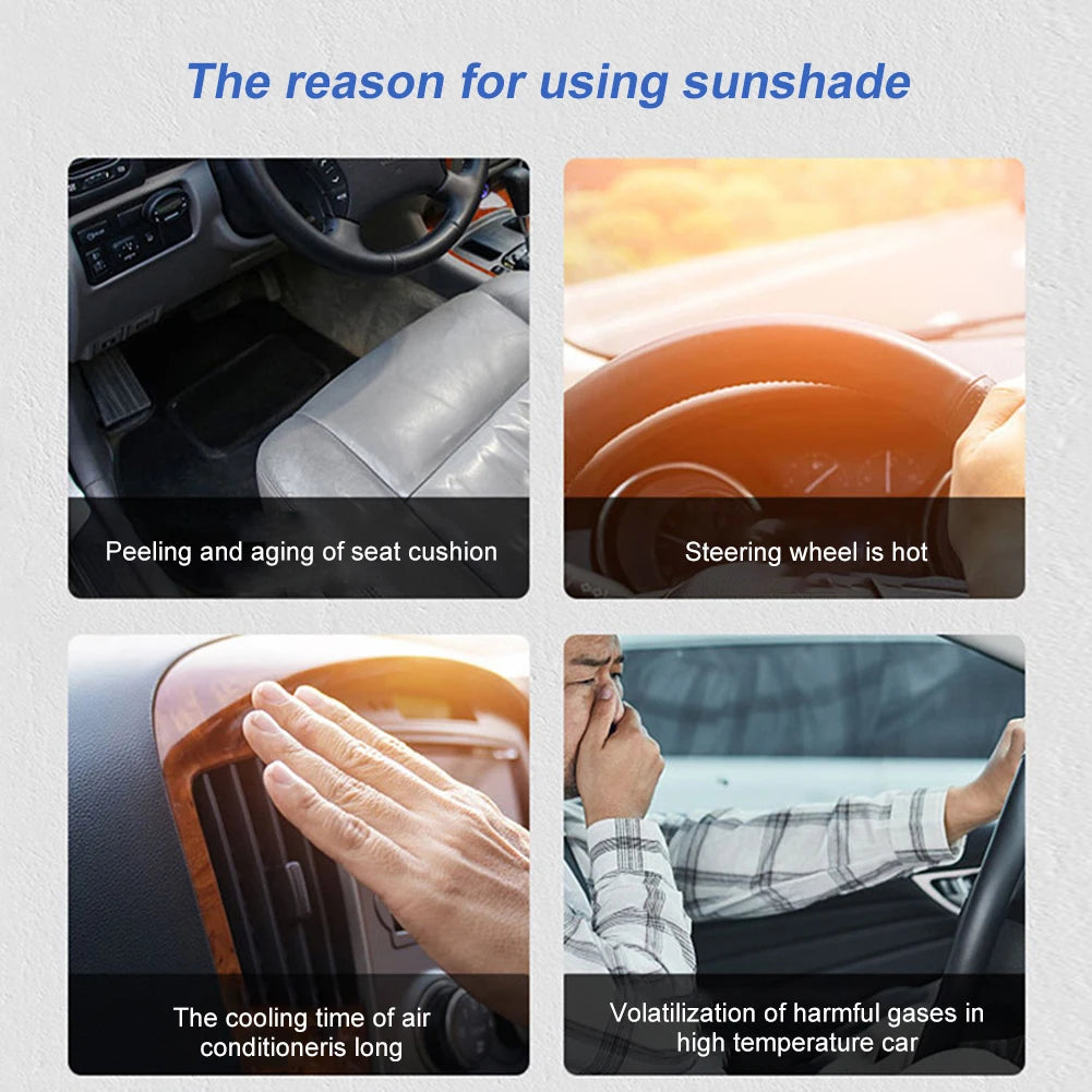 Universal Car Sunshade Front Window Sun Shade Windshield Cover Heat Insulation Sun UV Protection Auto Accessories