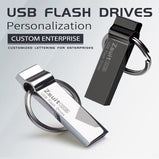 10Pcs/Lot USB Flash Drives 4GB Waterproof Pendrive 64gb Metal Memory Stick High Speed 128GB Flash USB Drives Free Shipp U Disks