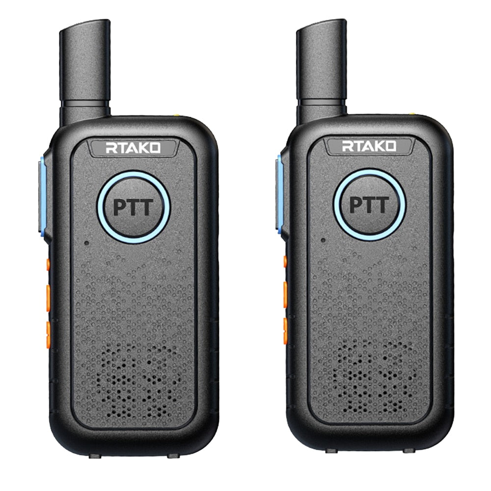 2 PCS/pack hotel construction site civil micro ultra-thin wireless handheld outdoor high-power mini mini walkie-talkie  5km-10km