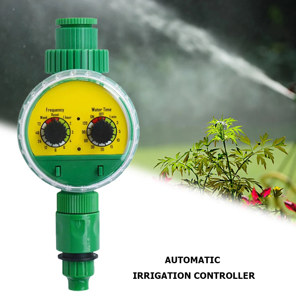 Watering Irrigation Timer Double Dial Control Automatic Irrigation Timer Knob Type Digital Programmable Controller for Household