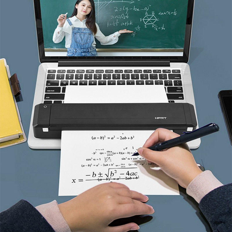 MT800 Portable A4 Thermal Printer Wireless Bluetooth Cell Phone Printing Homework Office Home Small Printer Special Ribbon