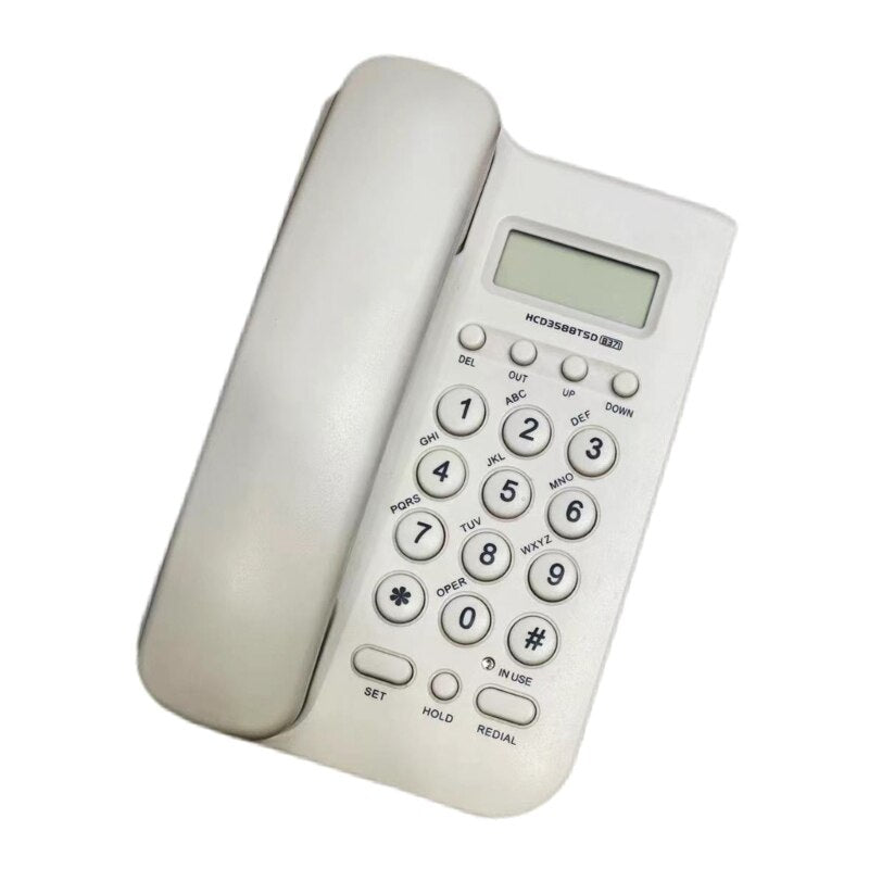 P82F Corded Telephone for Desk Wired Landline Desktop House Phone Seniors Caller ID Integrated Telephone with Call for Home