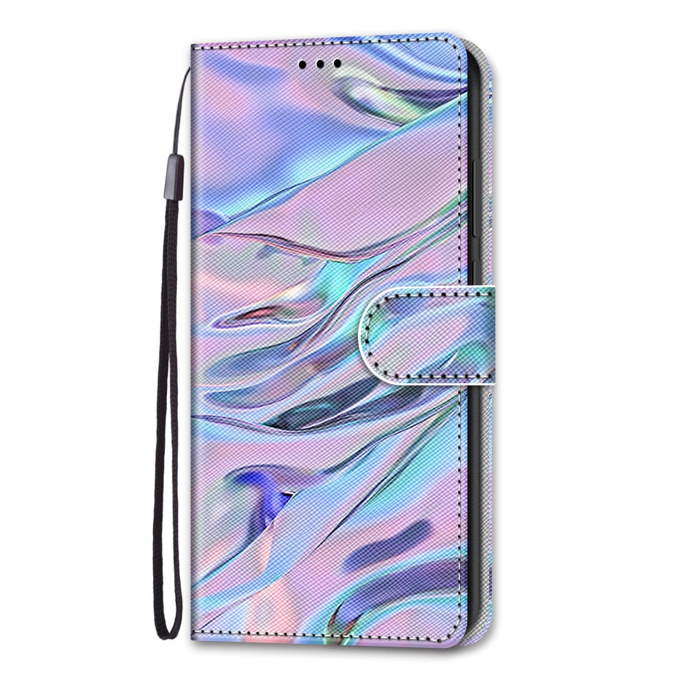 For Xiaomi Redmi A1 Plus Case Fashion Painted Leather Flip Case on for Xiaomi Redmi A 1 Plus Phone Cover RedmiA1 Plus A1+ Fundas