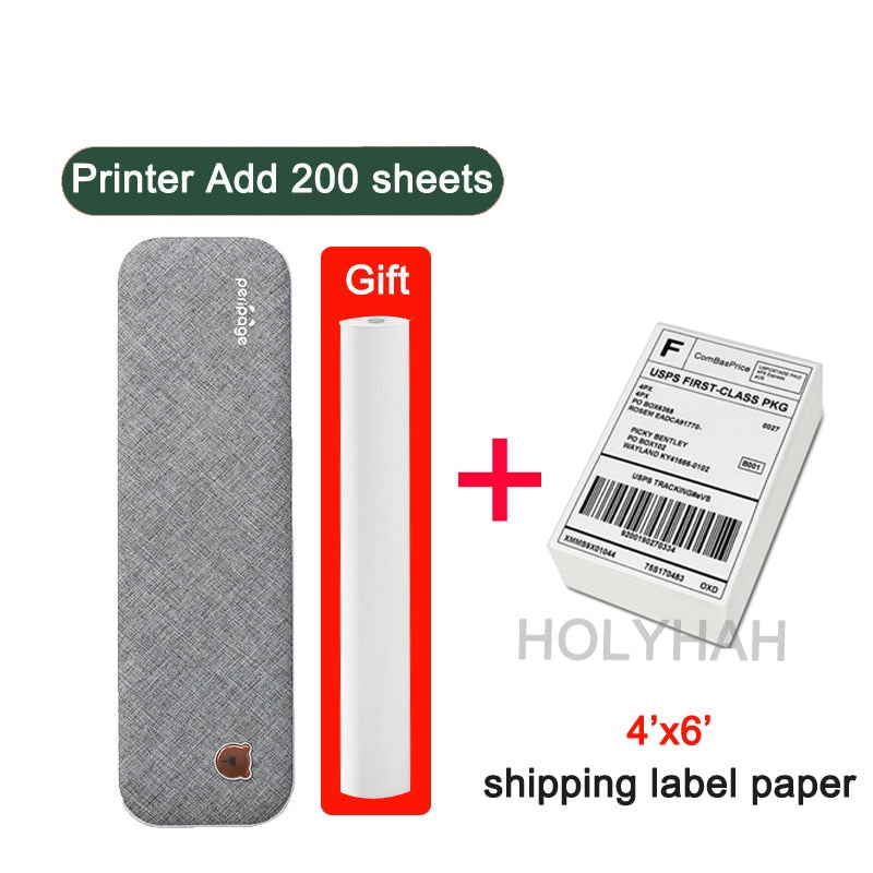 Easy Carry Wireless Portable HD Thermal Peripage A4 Printer Machine for Travel Business Office Work Homework PC Mobile Phone