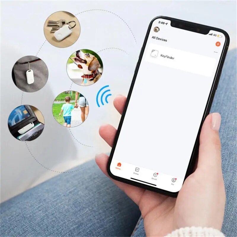 Wireless Mini Anti-Lost Smart Key Finder Locator For Purse Wallet Keychain Tracker With One Touch Find For Kids Finder Alarm Tag