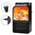 Small Portable Ceramic Space Heater Electric Heater Fan Thermostat Control Fireplace Heater with Realistic Flames 900W