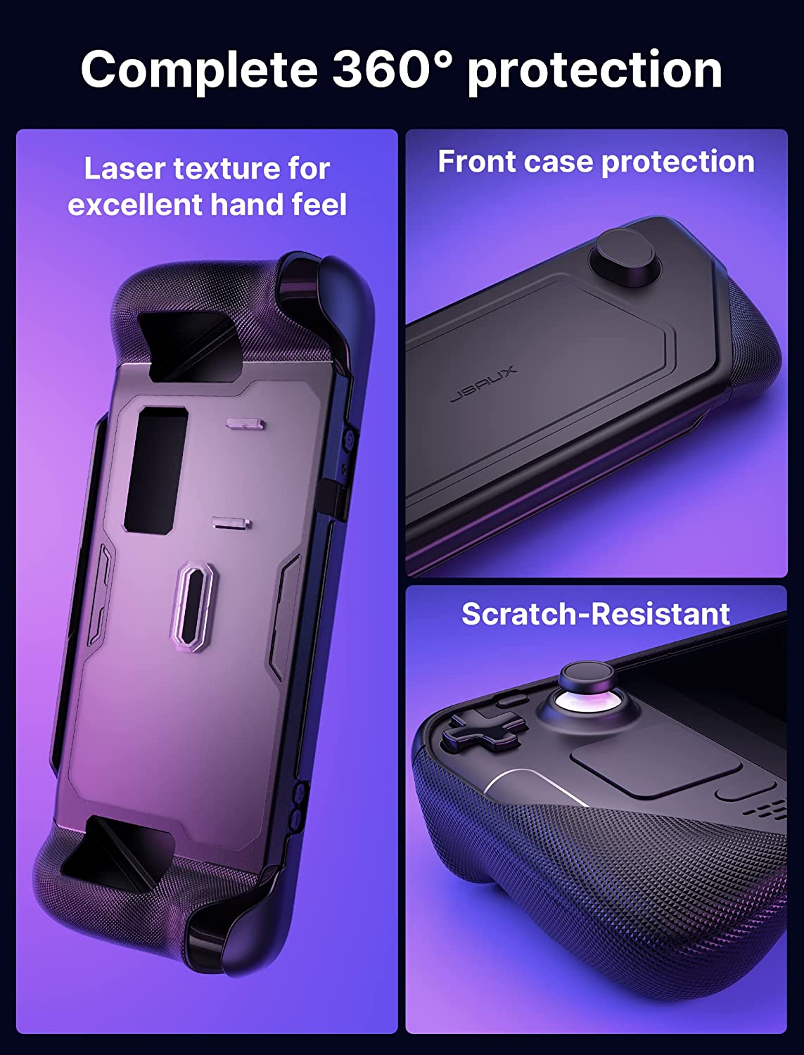 ModCase for Steam Deck,Steam Deck Case with Detachable Front Shell Steam Deck Accessories,Protective Case for Steam Deck Console