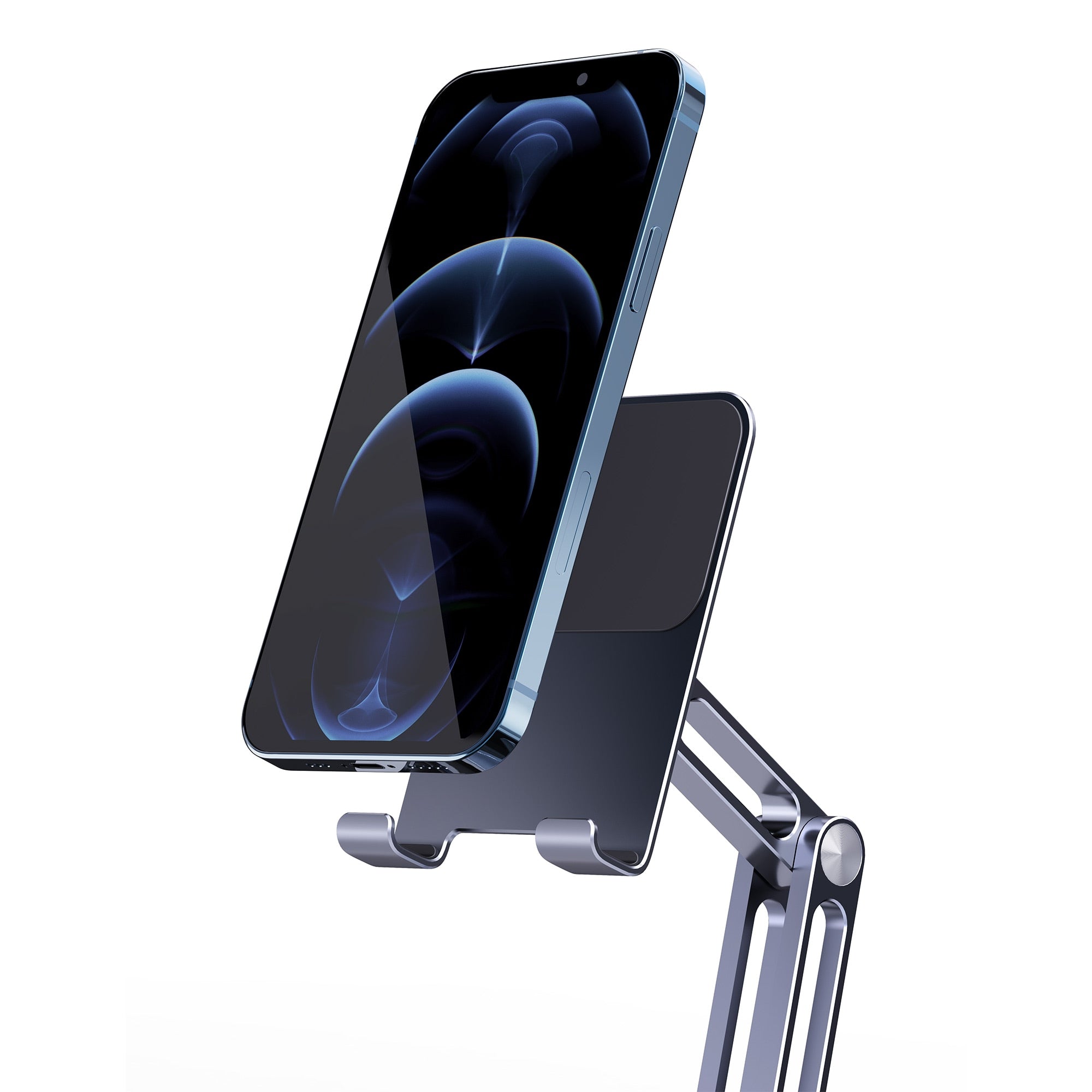 Kimdoole Metal 360° Rotating Tablet Holder Stand Use for Ipad Laptop Cellphone Smartphone Mobile Phones Telephone Reader