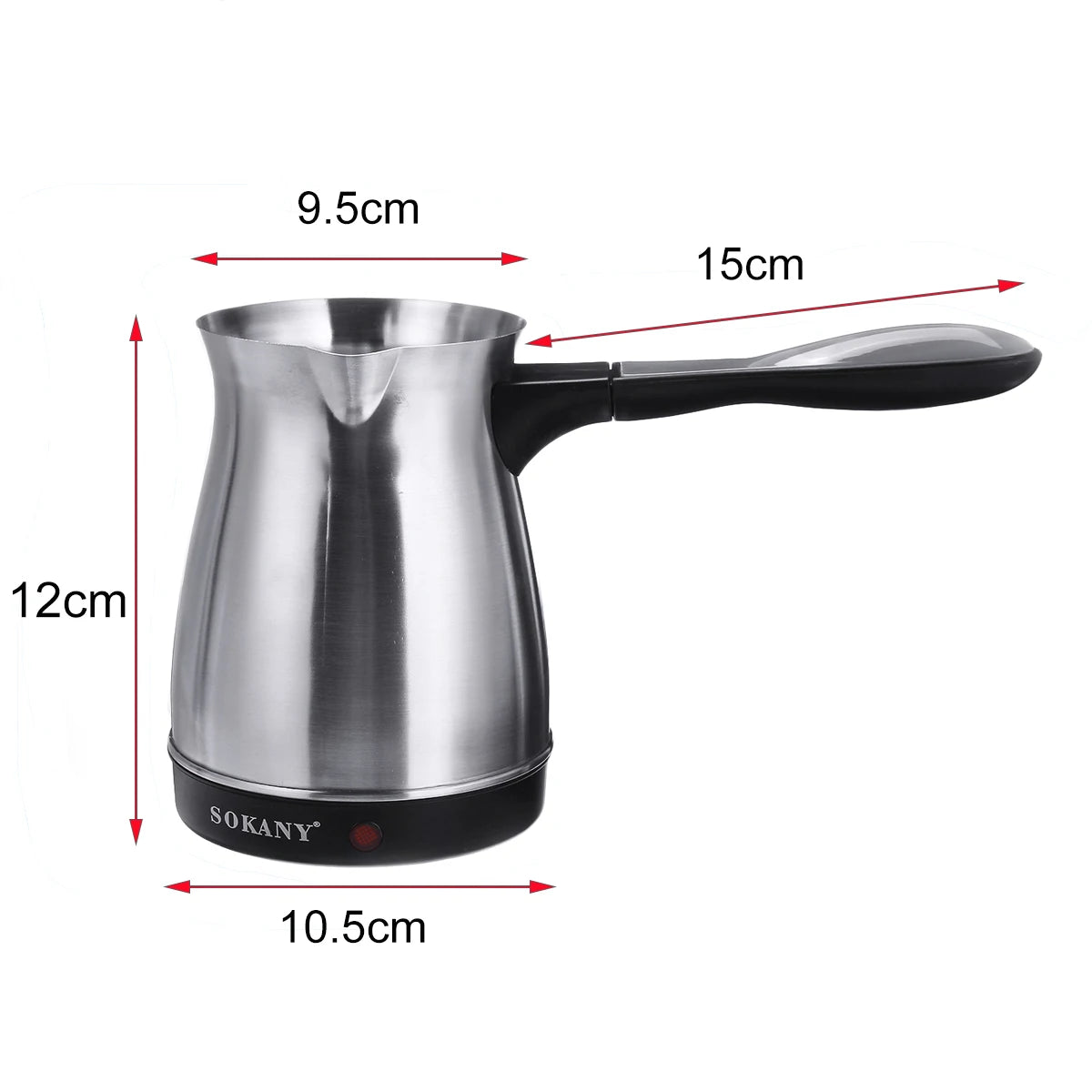 Coffee Make 500ml Stainless Steel Separated Italian Mocha Pot Greek Turkish Electric Coffee Pot Portable Espresso Machine 220V