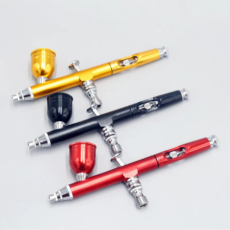 7cc 0.3mm Nozzle Art Paint Airbrush Artificial Decorating For Dual Action Gravity Feed Brushes Spray Gun With Wrench Straw