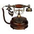 Retro Solid Wood Telephones Resin Digital Button Dial Phone And Rotary Dial Corded Nostalgic Landline for Home Vintage Decorativ