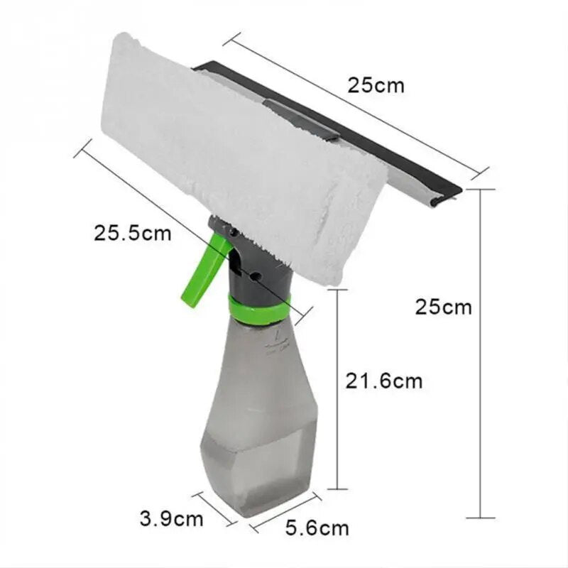 3 In 1  Scraping Wipe Window Nozzle Glass Cleaner Wiper Scraper Shower Nozzle Household Cleaning Tool Glass Wiper