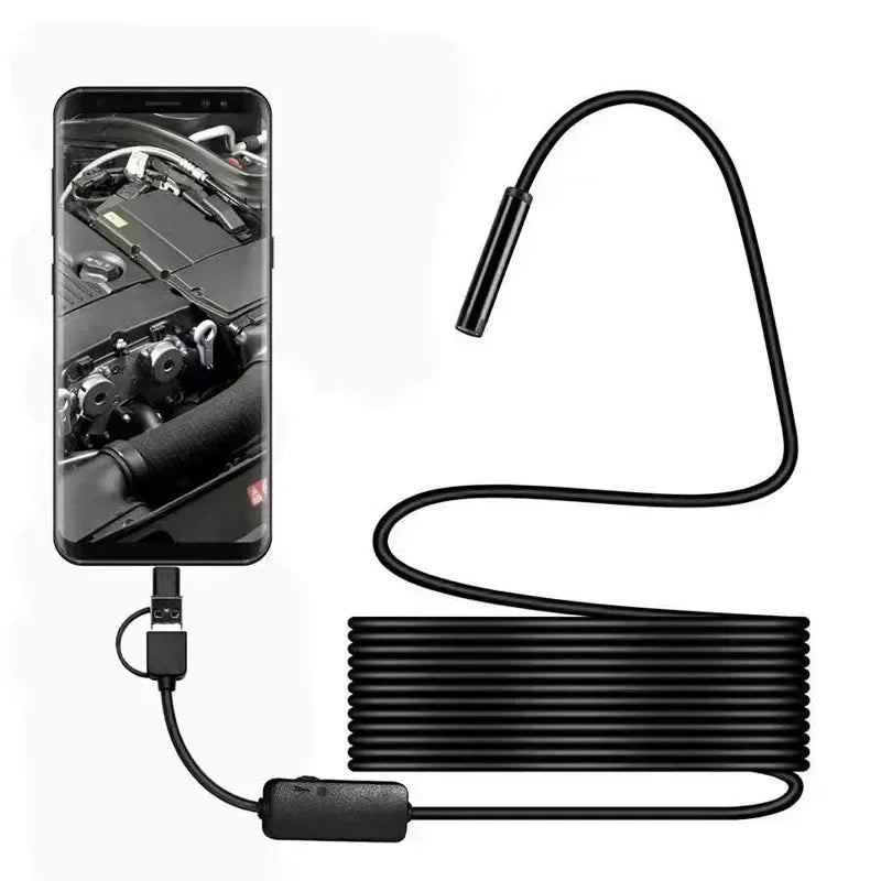 15M Fish camera underwater endoscope camera 5 mega-pixel visual fishing device mobile phone tablet 8LED illuminated fishing tool