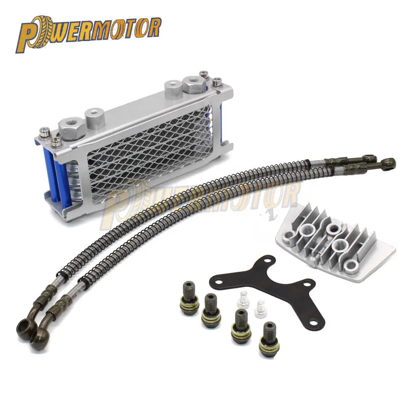 Motorcycle Radiator Oil Cooler Set Oil Cooling For 50 70 90 110 125 140cc  Monkey Bike DAX Pocket Bike ATV Motocross Dirt Bike