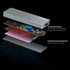 UnionSine Dual Protocol M2 NVMe NGFF SATA SSD Case 10Gbps HDD SSD Box to USB3.1 External Enclosure for 2242 2260 2280