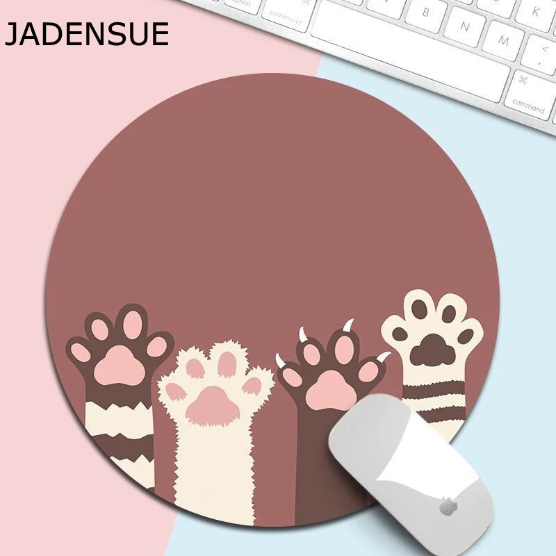 Kawaii Round Celestial Mouse Pad Soft Mat for Game Computer Cap Desk Mat Pads Non-Slip Rubbe PC Waterproof Office MousePad 20cm