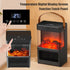 Electric Heater Fireplace Light 2000W Portable Heater Fan, w/Display Screen Remote Control,PTC Heating, 3-speed Adjustable,Home