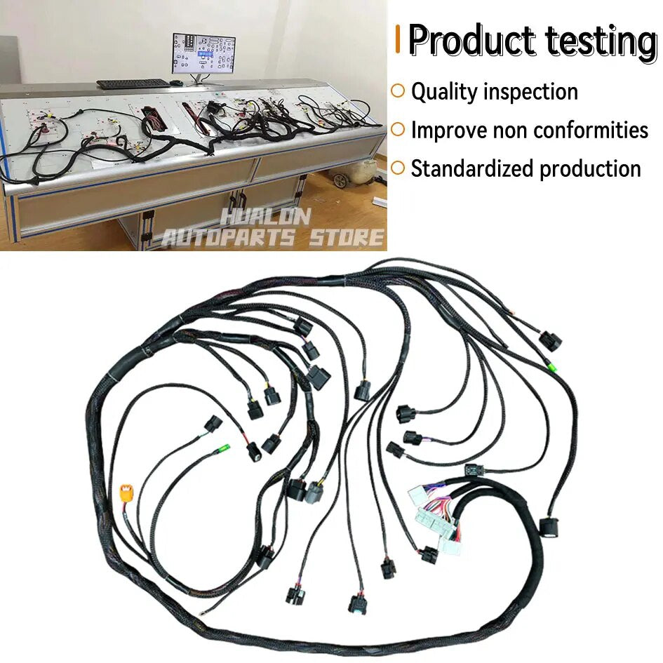 K20 K24 K-Series Tucked Engine Wiring Harness fit for Honda Acura K-Swap CRX EK EG for 02-04 RSX Type S for 02-04 RSX Base