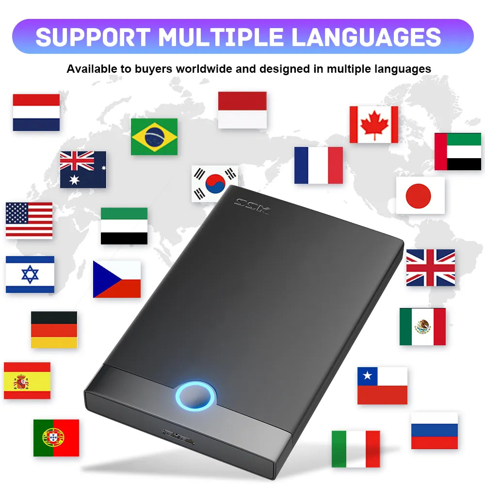 Portable External Game HDD RetroBat 500G Hard Drive For PS2/PSP/PS1/Sega Saturn/Wii/Wiiu with 60000 Retro Video Game for Windows