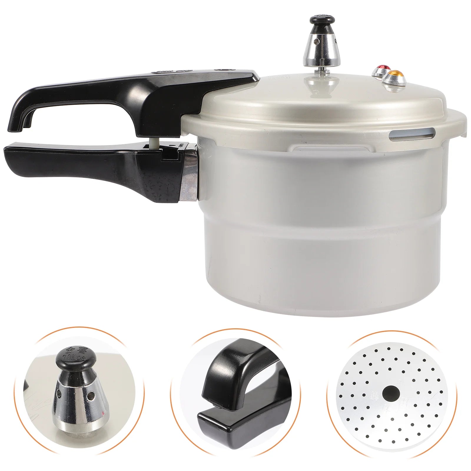 Pressure Cooker Stainless Steel Cookware Portable Gas Stove Aluminum Multipurpose Pot