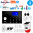 WiFi GSM Alarm System Tuya Smart Home TFT Screen RFID APP Touch Keyboard House Burglar Security Alarm Support Voice Switching