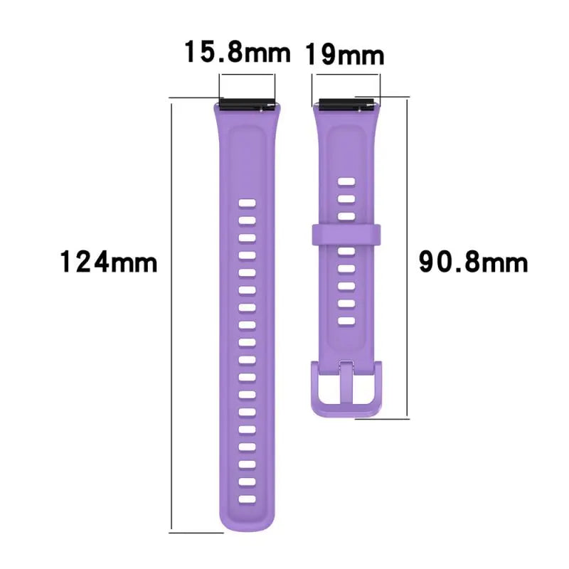 Silicone Strap for Huawei Band 7 Replacement Bracelet Strap Wrist Strap Sport Watchband Bracelet Electronics Smart Accessories