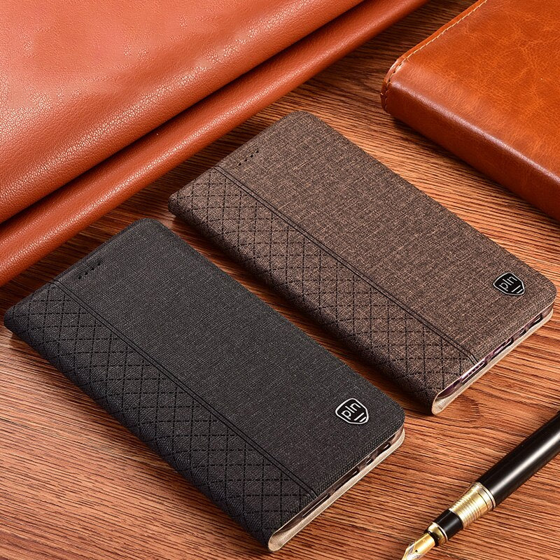 Business Cloth Leather Case for Meizu 18 17 16T 16Xs 16s Pro 16 X 16th Plus Flip Cover Phone Protective Shell