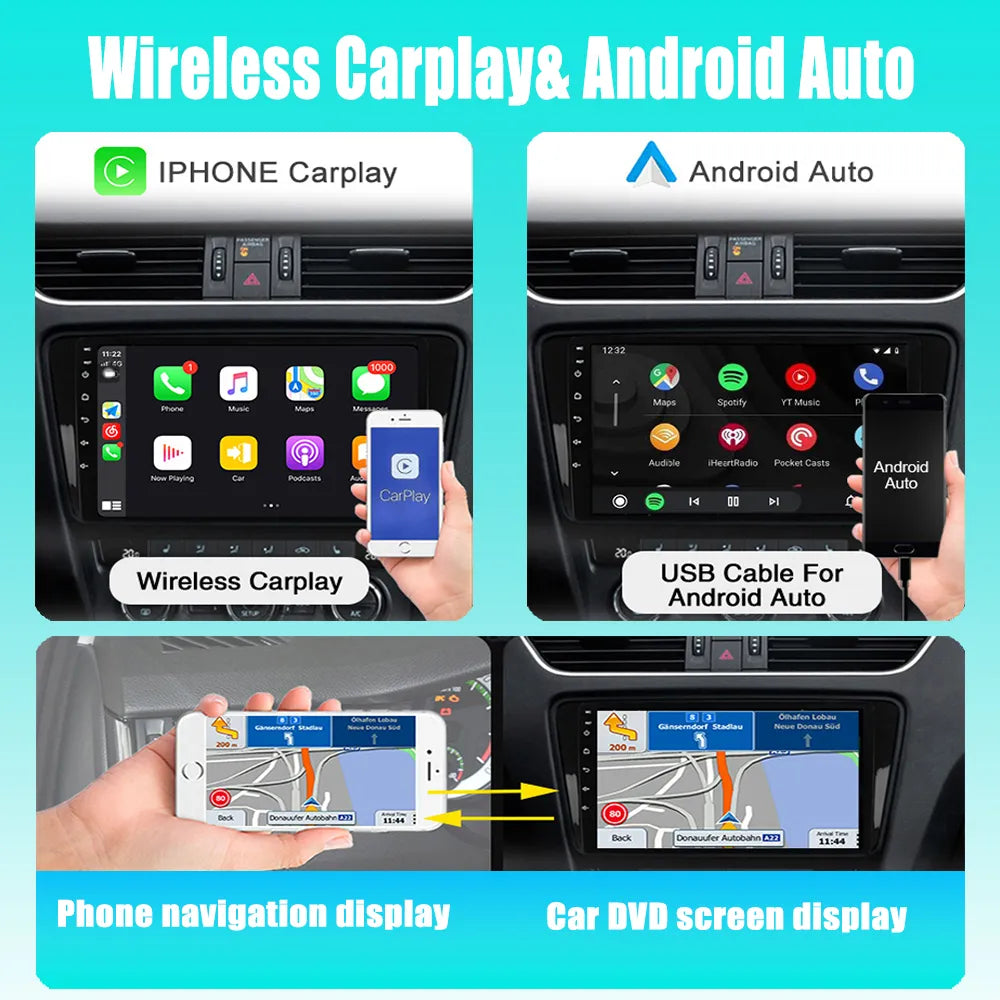 Android 13.0 For Volkswagen VW Touareg 2011-2017 Player Multimedia Navigation Car Radio IPS DSP CARPLAY WIFI GPSHead Unit